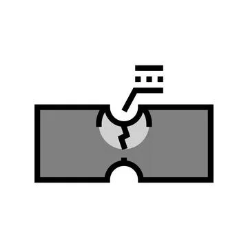 Fatigue analysis mechanical engineer color icon vector illustration Illustrazione stock