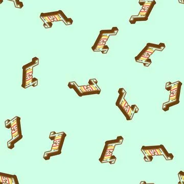 Fatigue analysis mechanical engineer isometric icon seamless pattern Stock Illustration