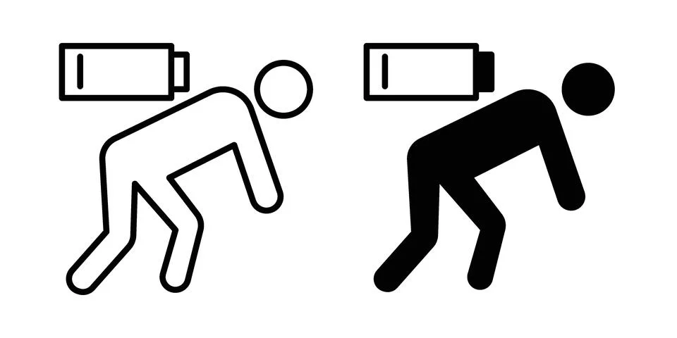 Fatigue icon set, collection of vector icons Stock Illustration