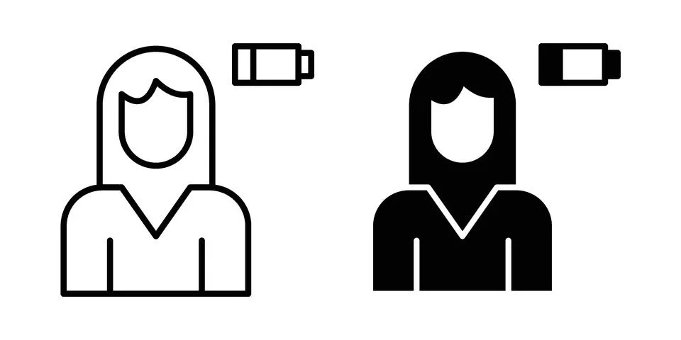 Fatigue icon vector design. EPS10 Stock Illustration