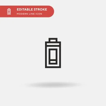 Fatigue Simple vector icon. Illustration symbol design template for web mobil Illustrazione stock