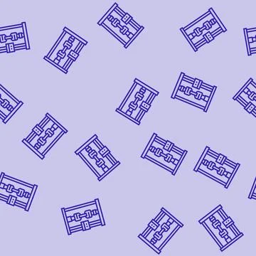 Fatigue testing materials engineering line seamless pattern イラスト素材