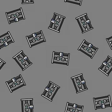 Fatigue testing materials engineering vector seamless pattern 스톡 일러스트