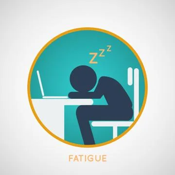 FATIGUE vector Stock Illustration