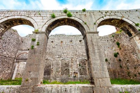 Fatih Mosque in Rozafa Castle, Shkoder Stock Photos