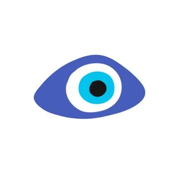 Fatima eye doodle icon, vector illustration Stock Illustration