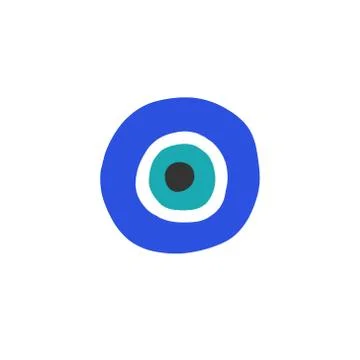 Fatima eye doodle icon, vector color illustration Stock Illustration