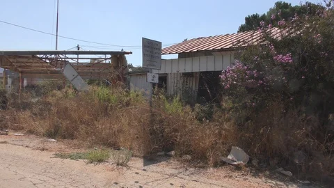 Fatima or Fatma Gate, the Good Fence Crossing, Lebanon and Israel border 스톡 동영상 115912831