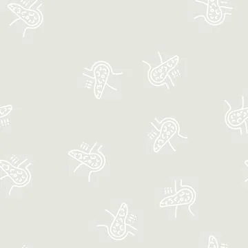 Fatty liver line seamless pattern Illustrazione stock