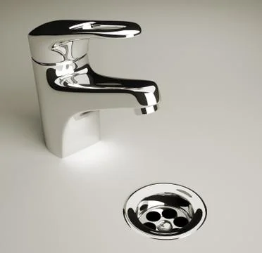 Faucet and bathtub Illustrazione stock