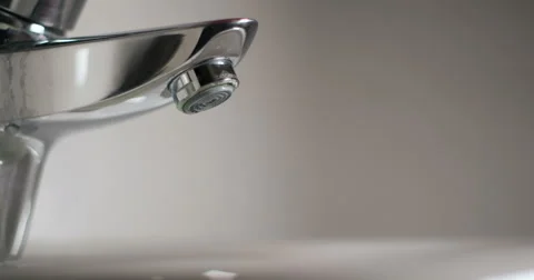 Faucet on and off close up Video stock 65888513