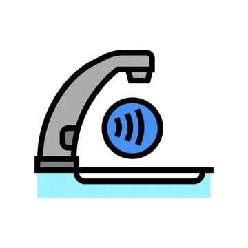 Faucet contactless color icon vector illustration Stock Illustration