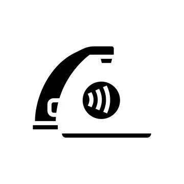 Faucet contactless glyph icon vector illustration Stock Illustration