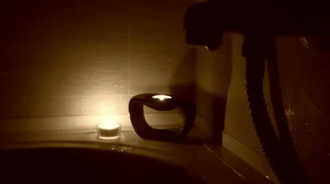 Faucet dripping in bathroom Stock Footage 10880656