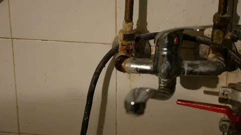 Faucet dripping Stock Footage 76193787