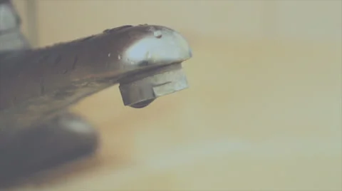 Faucet Dripping Slow Motion Stock Footage 64115744