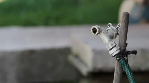 Faucet dripping water drops Stock-Footage 67728536