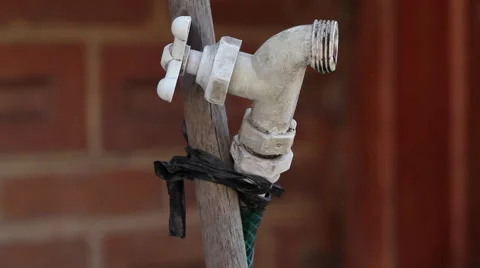 Faucet dripping water drops Stock-Footage 67728680