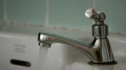 Faucet flowing Video stock 21285251