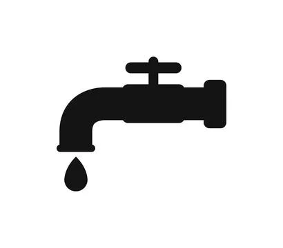 Faucet icon illustrated in vector on white background Stock Illustration