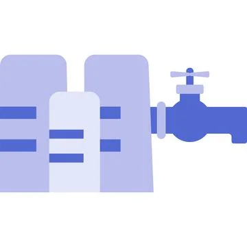 Faucet icon shareholder value flat vector sign Stock Illustration