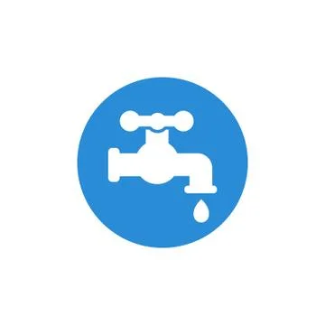 Faucet icon in trendy flat style Illustrazione stock