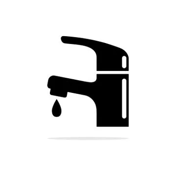 Faucet icon. Vector concept illustration for design. Stock Illustration
