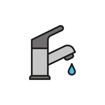 Faucet icon vector design templates simple and modern Stock Illustration