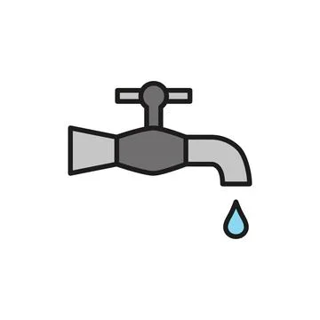 Faucet icon vector design templates simple and modern Stock Illustration