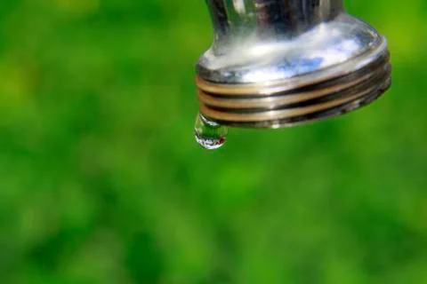 Faucet leaking water Stock Photos