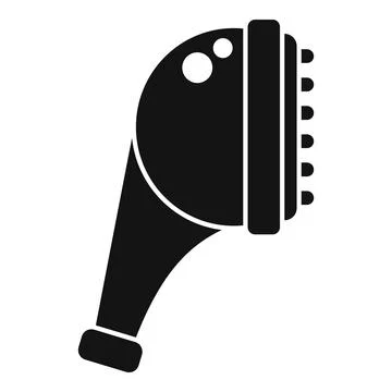 Faucet shower head icon simple vector. Rain metal cold water Stock Illustration