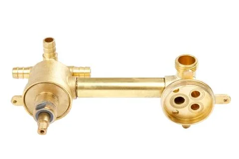 Faucet shower isolated on a white background Stock Photos