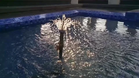 The faucet sprays water Stock Footage 201764911