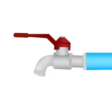 Faucet vector Illustrazione stock