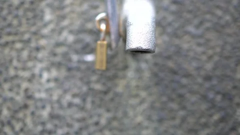 Faucet with water, close up. Stock Footage 100670398