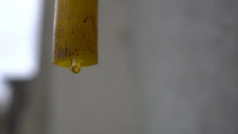 Faucet with water, close up. Stock Footage 100820559