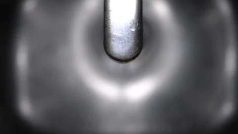 Faucet with water, close up. Stock Footage 100840390