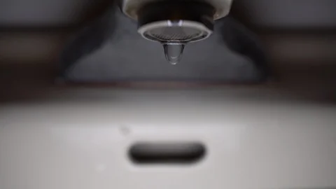 Faucet with water, close up. Stock Footage 100842607