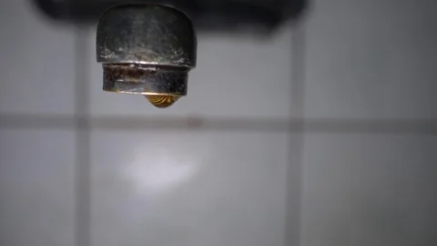 Faucet with water, close up. Stock Footage 100842885