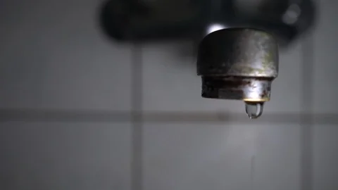 Faucet with water, close up. Stock Footage 100842904