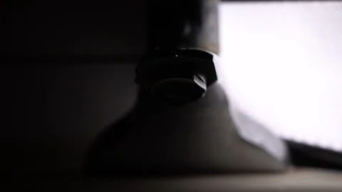 Faucet with water, close up. Stock Footage 100901714