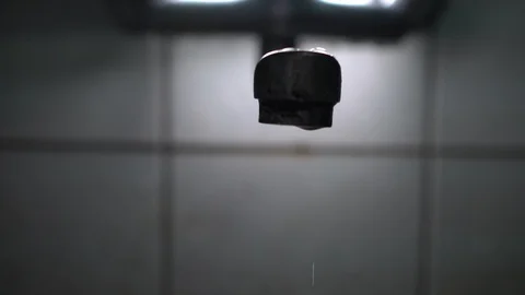 Faucet with water, close up. Stock Footage 100915556