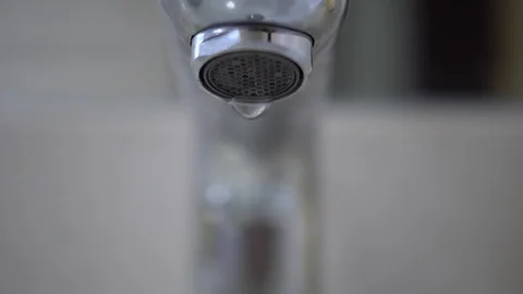 Faucet with water, close up. Stock Footage 102670562