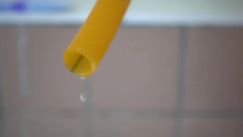 Faucet with water, close up. Stock Footage 102670971