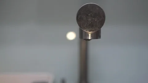 Faucet with water, close up. Stock Footage 102675913