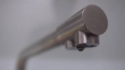 Faucet with water, close up. Stock Footage 102676312