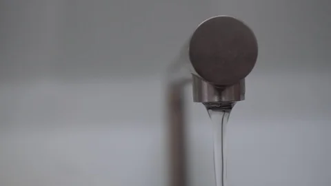 Faucet with water, close up. Stock Footage 102676602