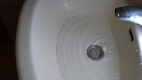 Faucet with water, close up. Stock Footage 105893291