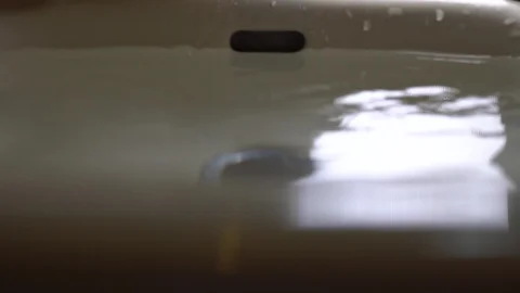 Faucet with water, close up. Stock Footage 105893742