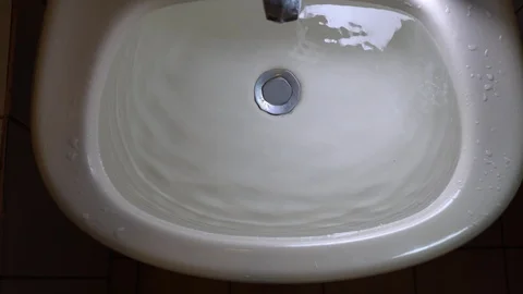 Faucet with water, close up. Stock Footage 105893752